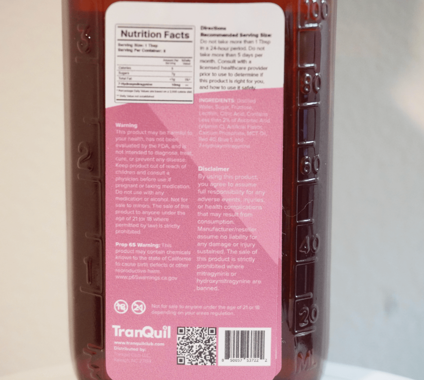 Syrup 80mg Pink Lemonade - Tranquil